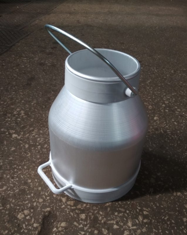 Ведро доильное алюминиевое с пластиковым основанием 20 л | ЧПУП «Метрасалес»