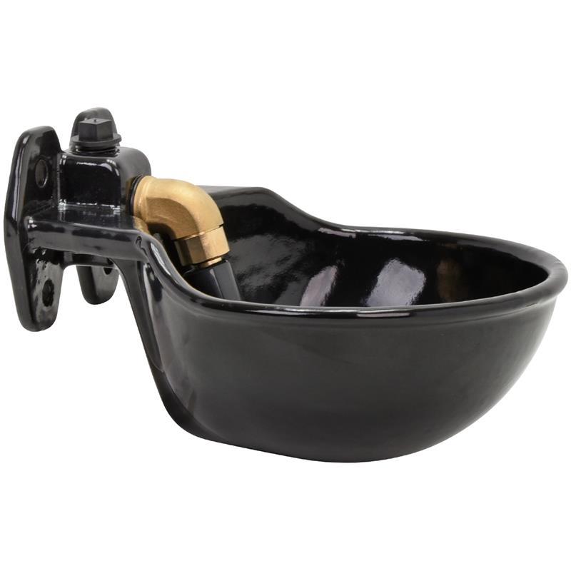 Автопоилка 1,8 л индивидуальная, чугунная эмалированная с носовым клапаном | ЧПУП «Метрасалес»