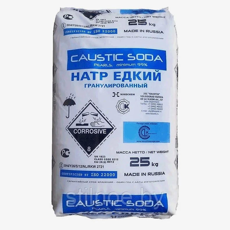 Сода каустическая, 25кг | ЧПУП «Метрасалес»